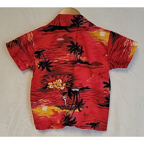 Vintage Royal Hawaiian Creations Button Up Shirt‎ Aloha Tropical Boys Size 4 - Picture 3 of 7